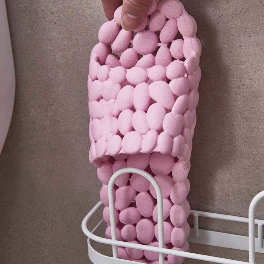 Nordic Bathroom Free Punch Rack, Iron Slippers Shelf Toilet Wall Hanging Drain Shoe