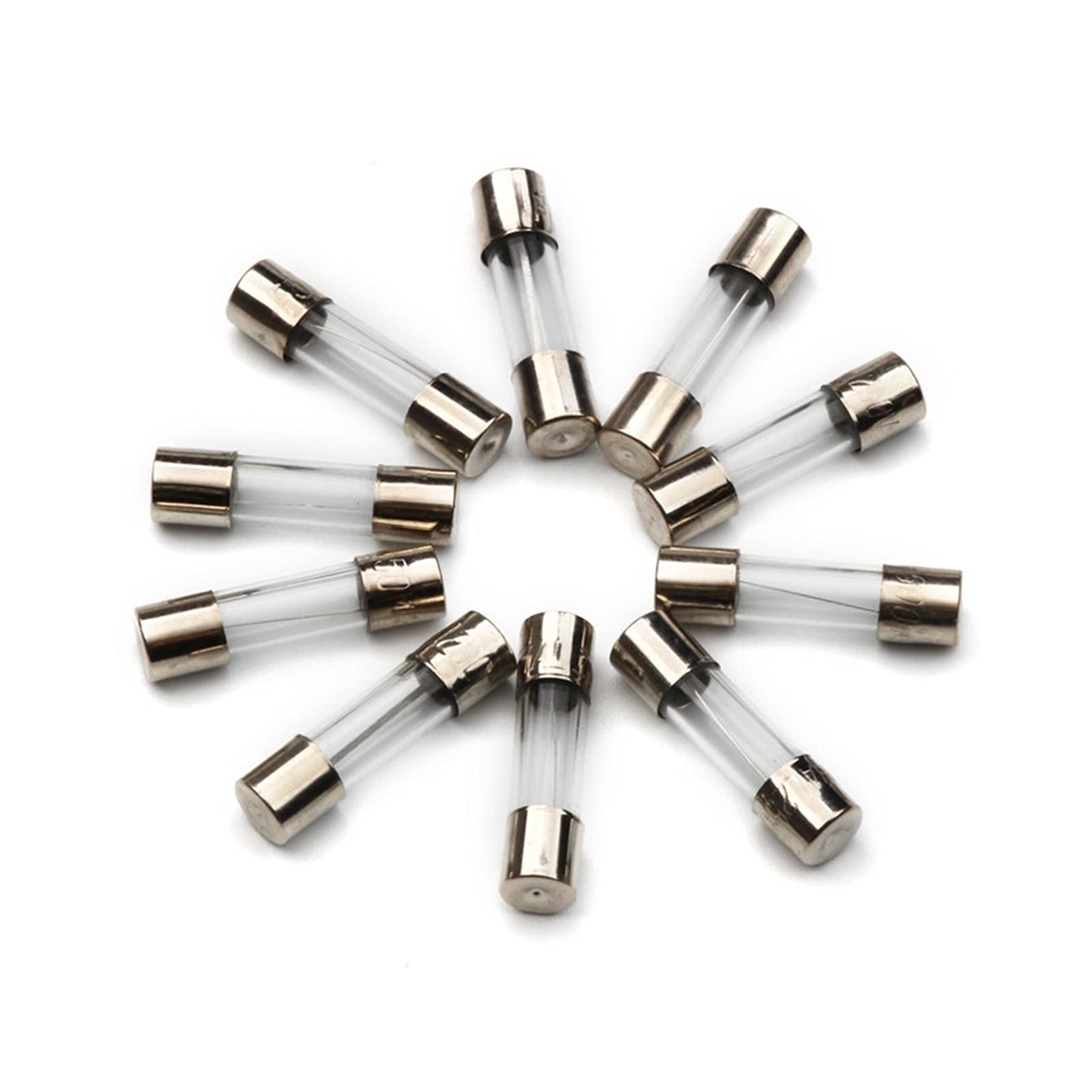 100 sztuk 5 x 20 mm zestaw bezpieczników samochodowych elektrycznych zwinnych szklanych bezpieczników zestaw 0. 2 A /, A 3 A 6 A 8 A 10 A 15 A 250 V bezpiecznik
