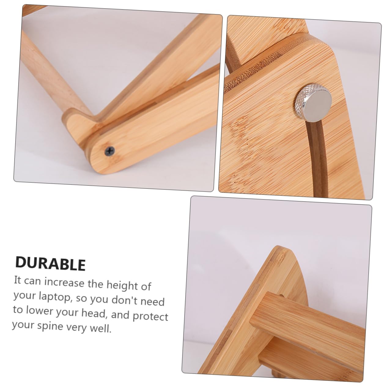 NUOBESTY 1pezzi Stand Portatile Pieghevole in Materiale Sicuro Supporto Per Laptop Regolabile Rack Per Computer Compatto e Pratico