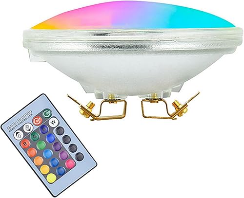 PAR36 Bombilla LED de paisaje 9 W RGB LED Bombilla de luz de inundación G53 Base Tractor Bombilla PAR36 Bombilla cambiante de color con control