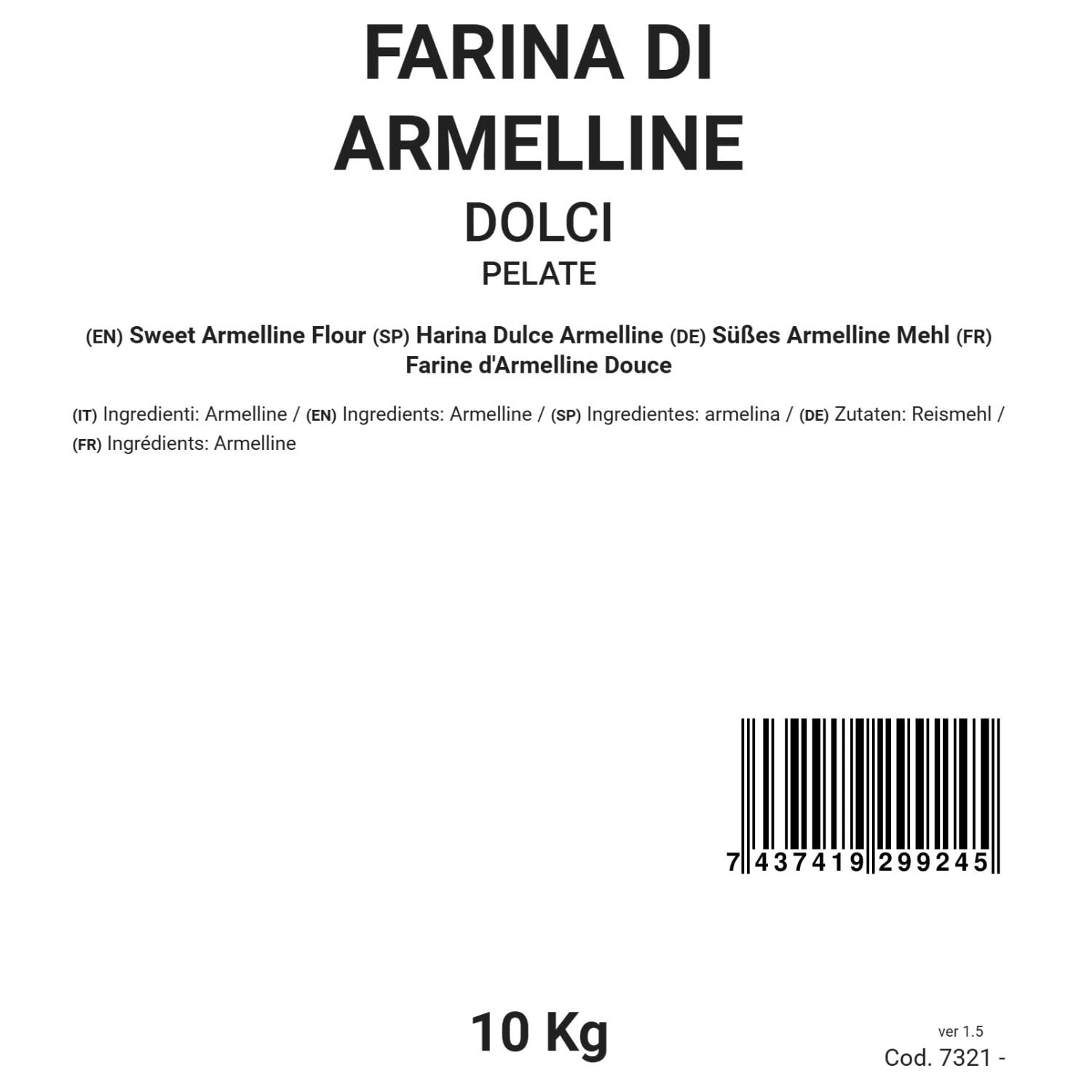 BONGIOVANNI FARINE E BONTA' NATURALI Farina di Armelline Dolci 10Kg