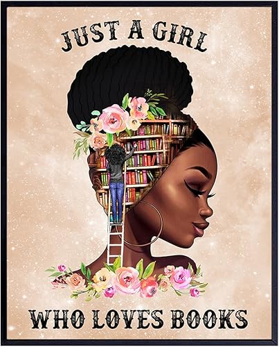 Black Girl Classroom Decor - Motivational Wall Decor - Inspirational Black Wall Art for Women Teen - Women's empowerment, positive Mindset Pride -