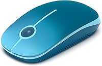 Vista 22 de VssoPlor - Mouse inalámbrico 2.4 G, delgado y portátil con nanorreceptor, para PC, laptop, computadora, negro