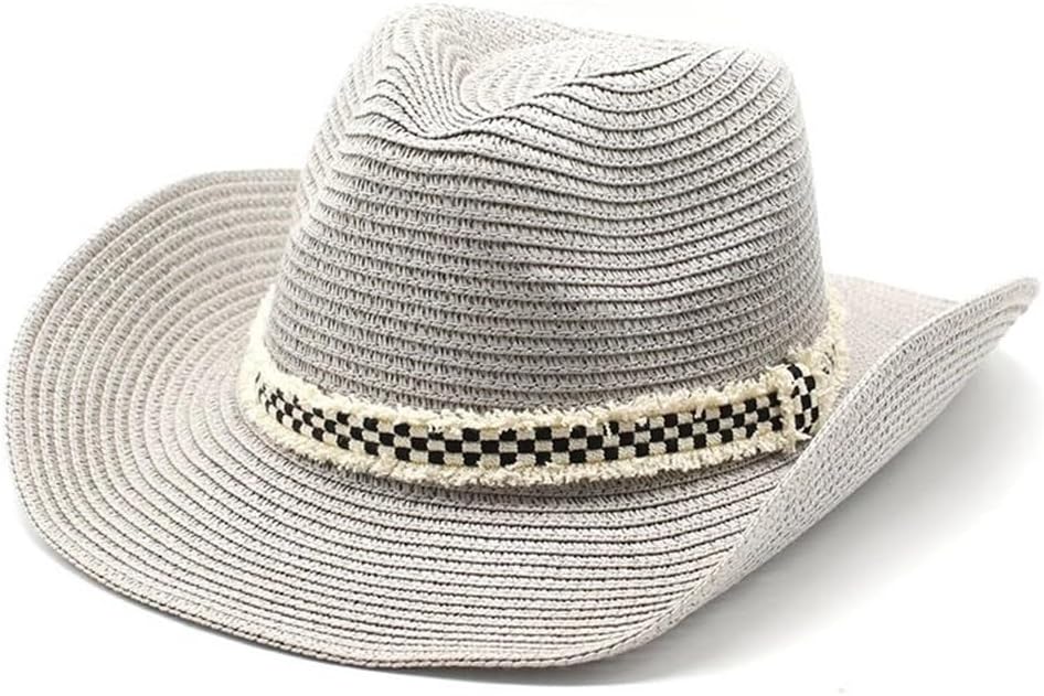 [小さな店] メンズ 麦わら帽子 夏用麦わら帽子 ビーチ用麦わら帽子 男性用 日よけ帽子 麦わら帽