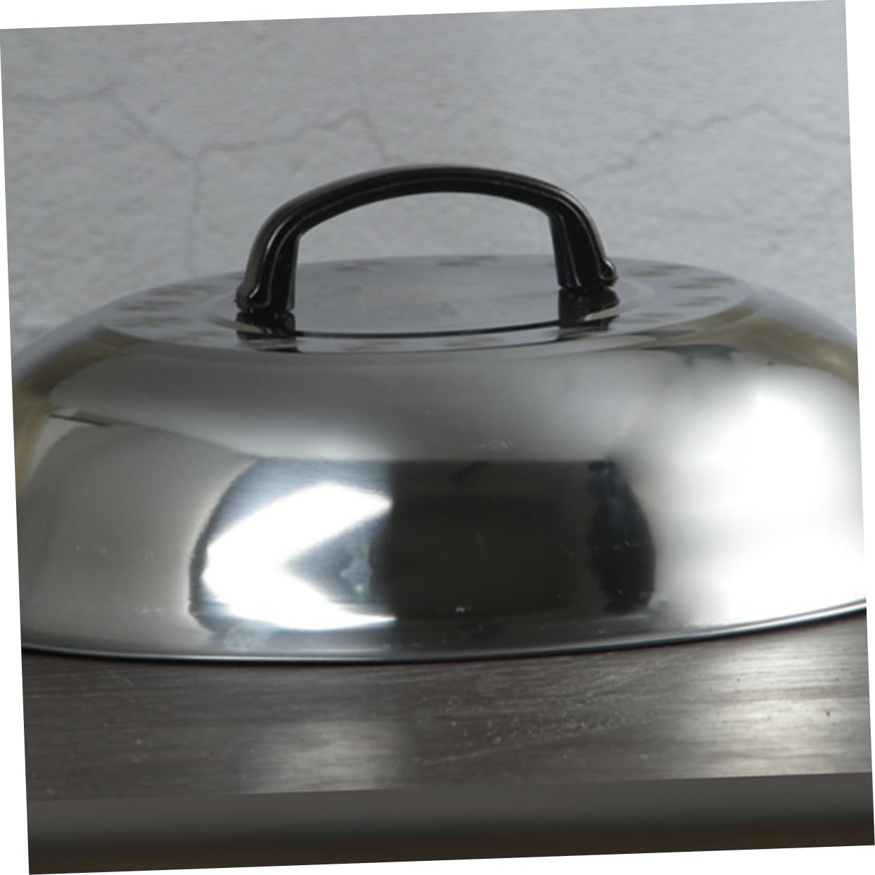 Garneck Coperchio Per Pentola Con Manico 34 Cm in Acciaio Inox Anti-schizzi Per Utensili Da Cucina Per Casa E Ristorante