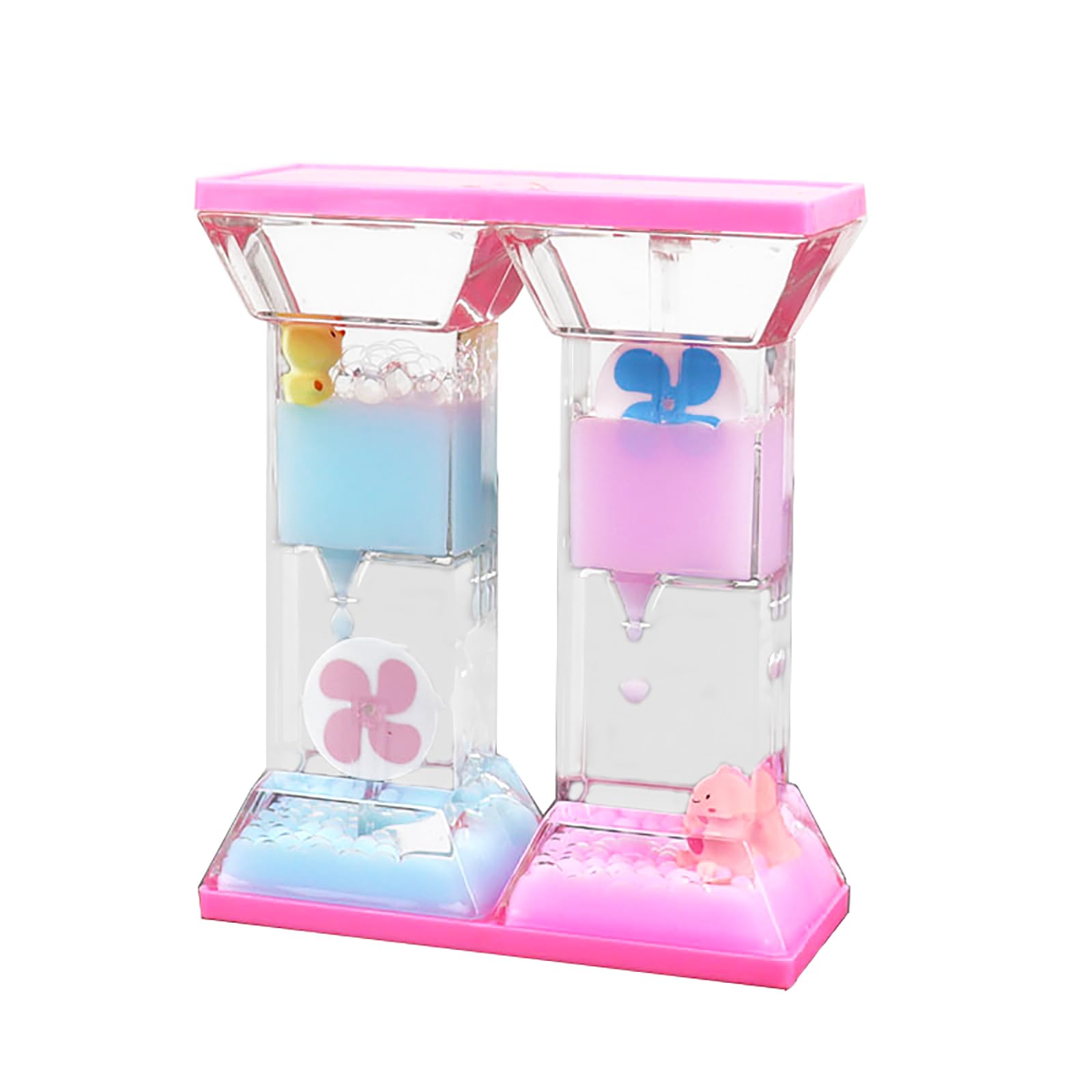 Liquid Motion Bubble Timer - Sensory Hourglass Toy for Relaxation Autism, Sensory Needs, ADHD, Motion Timer, Stress Relief, Anxiety, Liquid Hourglass Toy for Kids and Adults (C)