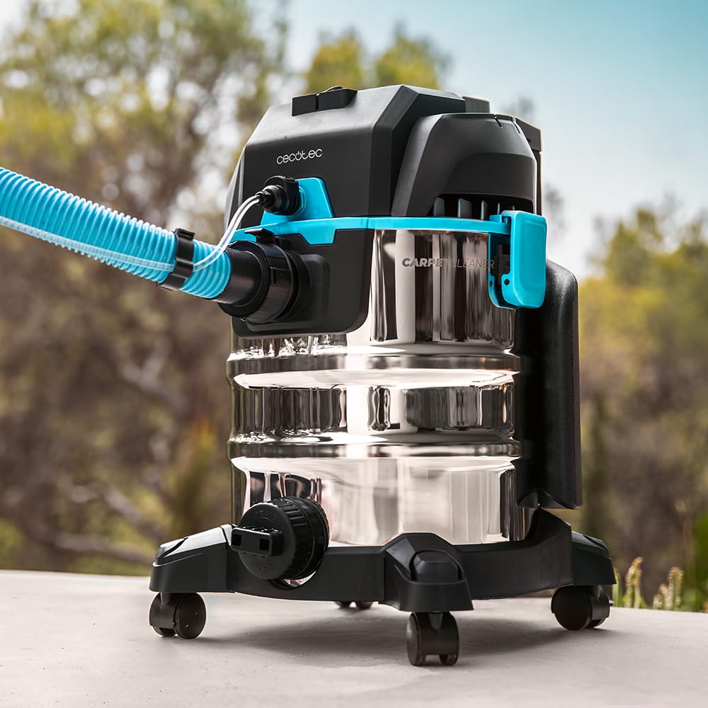 Cecotec Aspirapolvere Solidi, Liquidi, Tappezzerie e Tappeti con Cavo Conga CarpetClean 20000 MAX. 1400W, 22Kpa, Serbatoio Acqua Pulita 4L e Sporco 20L, Filtro HEPA, Raggio d'Azione 7m