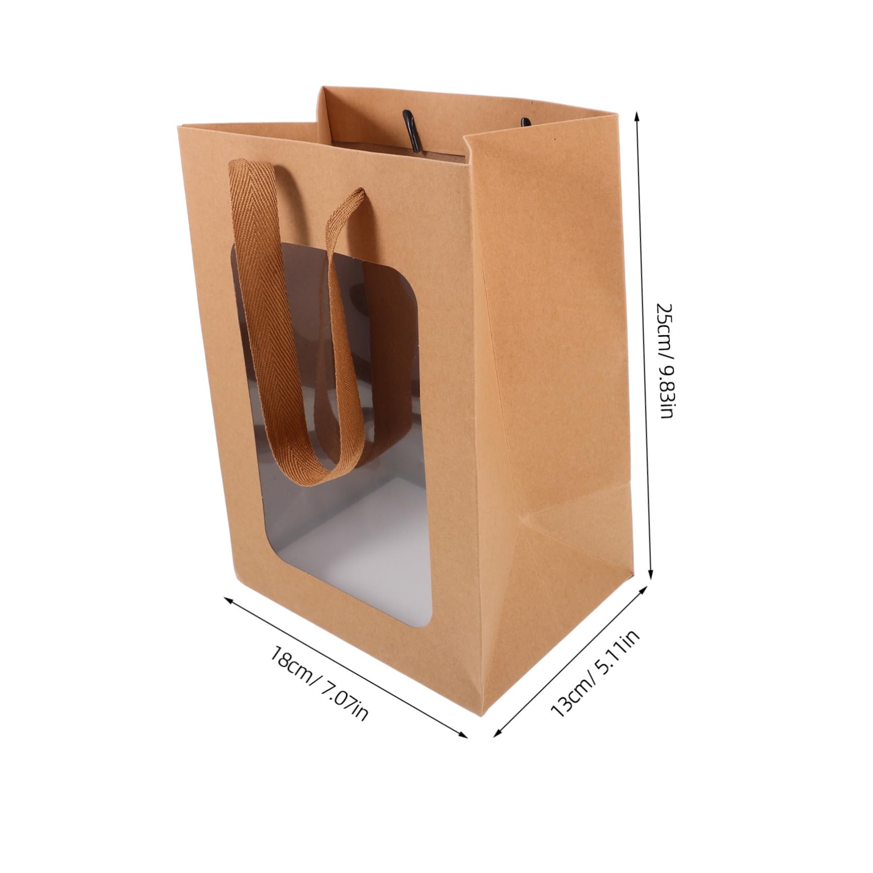 Vaguelly 12 Piezas Bolsas con Ventana Transparente para Fiestas Práctico y Reutilizable