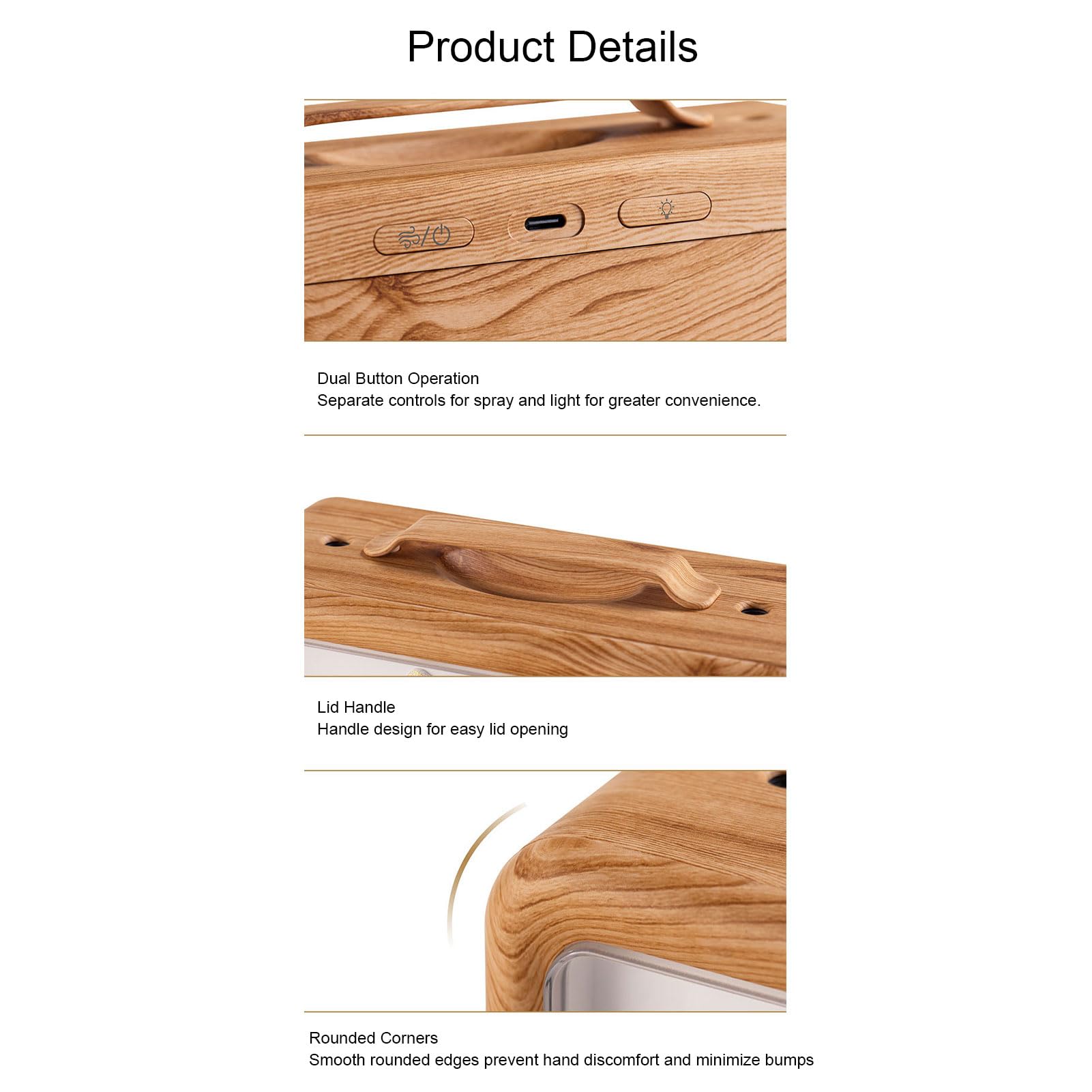 600ml Dual Spray Essential Oil Diffuser Humidifier with Quiet