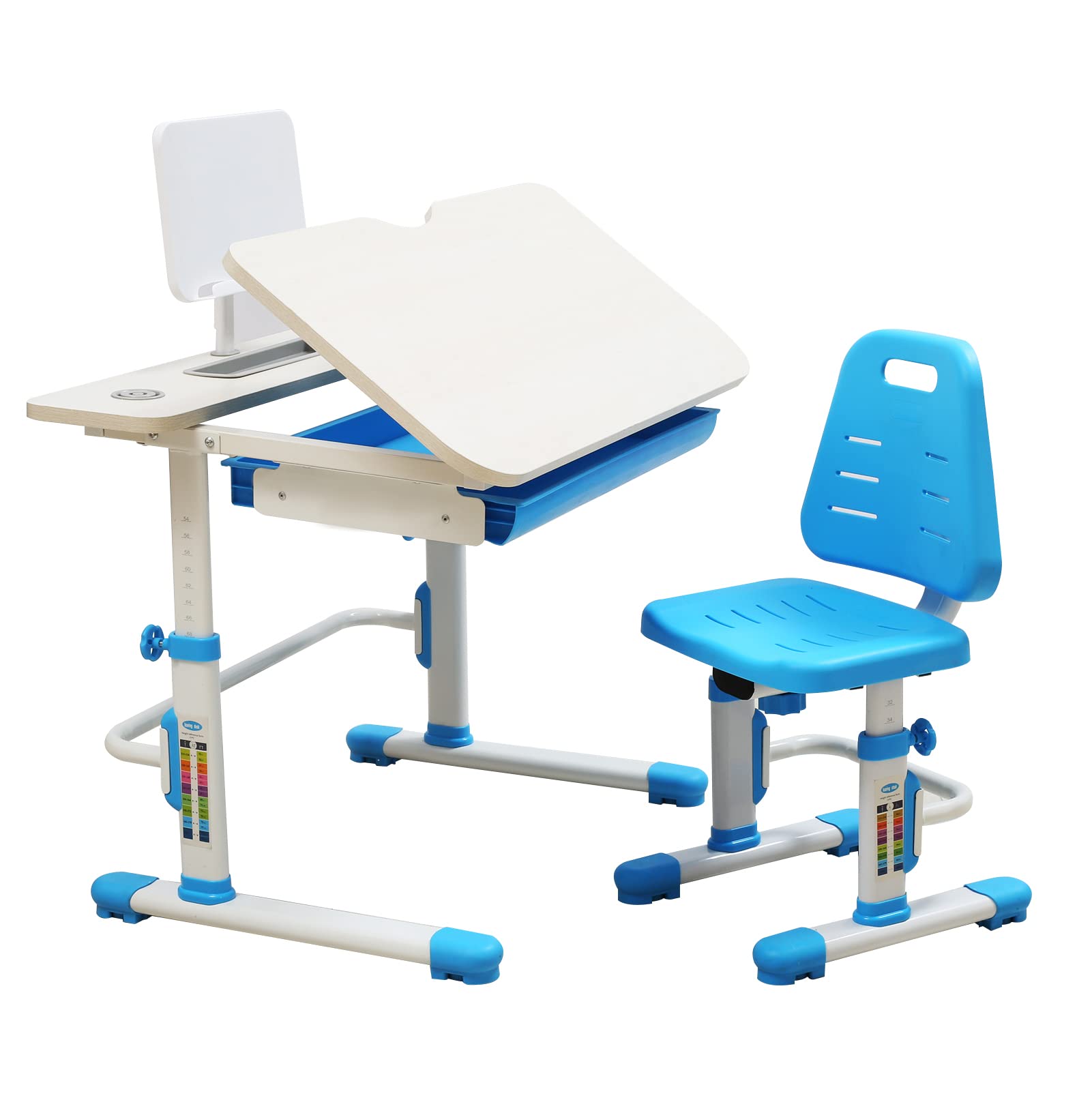 DAYONG Upgrade Kids Desk and Chair Set,Easy Height Adjustment Children
