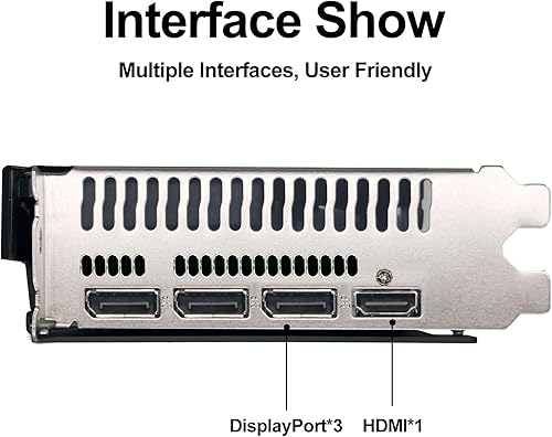 Miniatura 5 de Tarjetas gráficas AMD Radeon RX 580, 8GB 256Bit 2048SP GDDR5 12847000MHz, salida HDMI DP, PCI Express 3.0 con ventilador dual para juegos de oficina