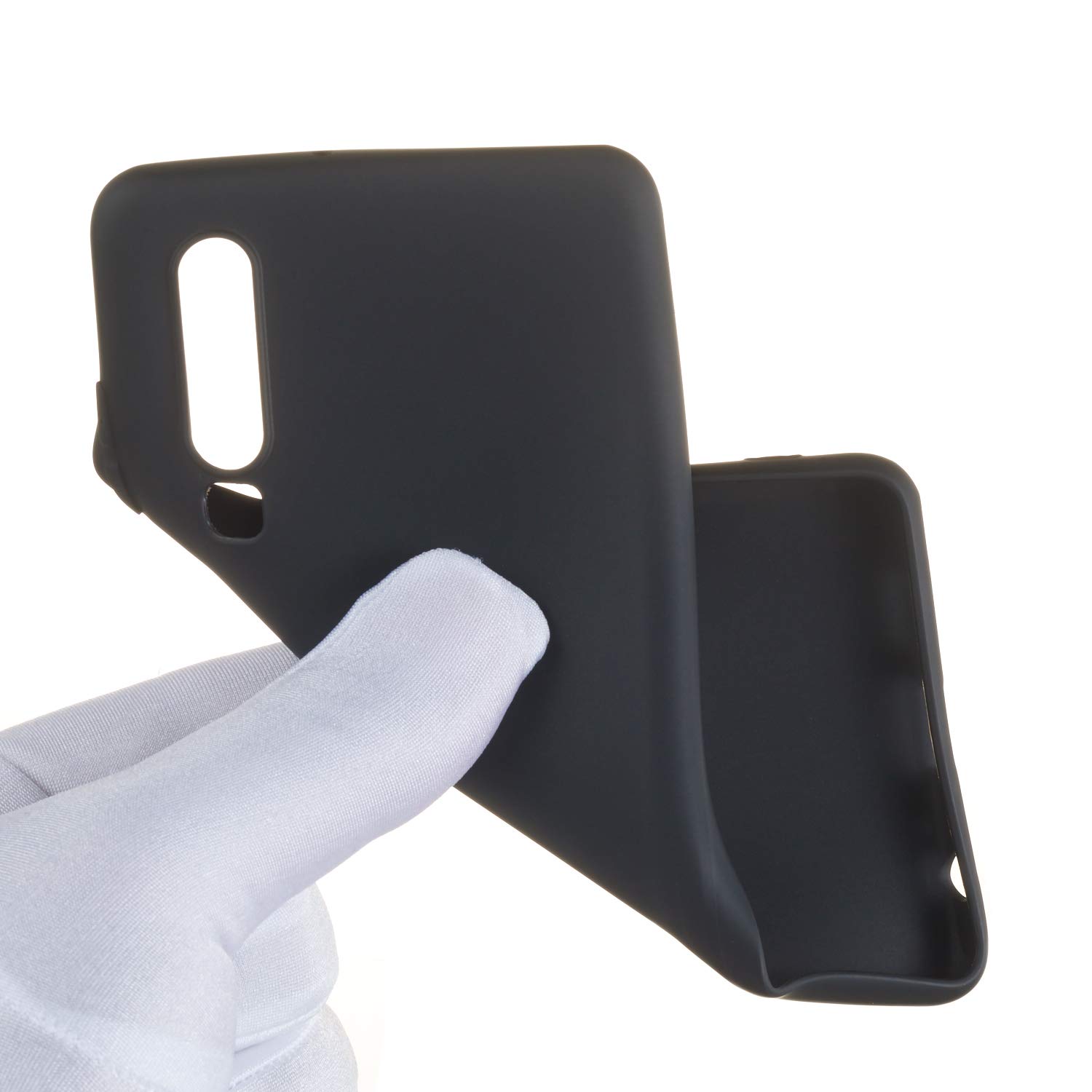 HopMore Cover Nero per Huawei P30 Lite Silicone Morbido Disegni