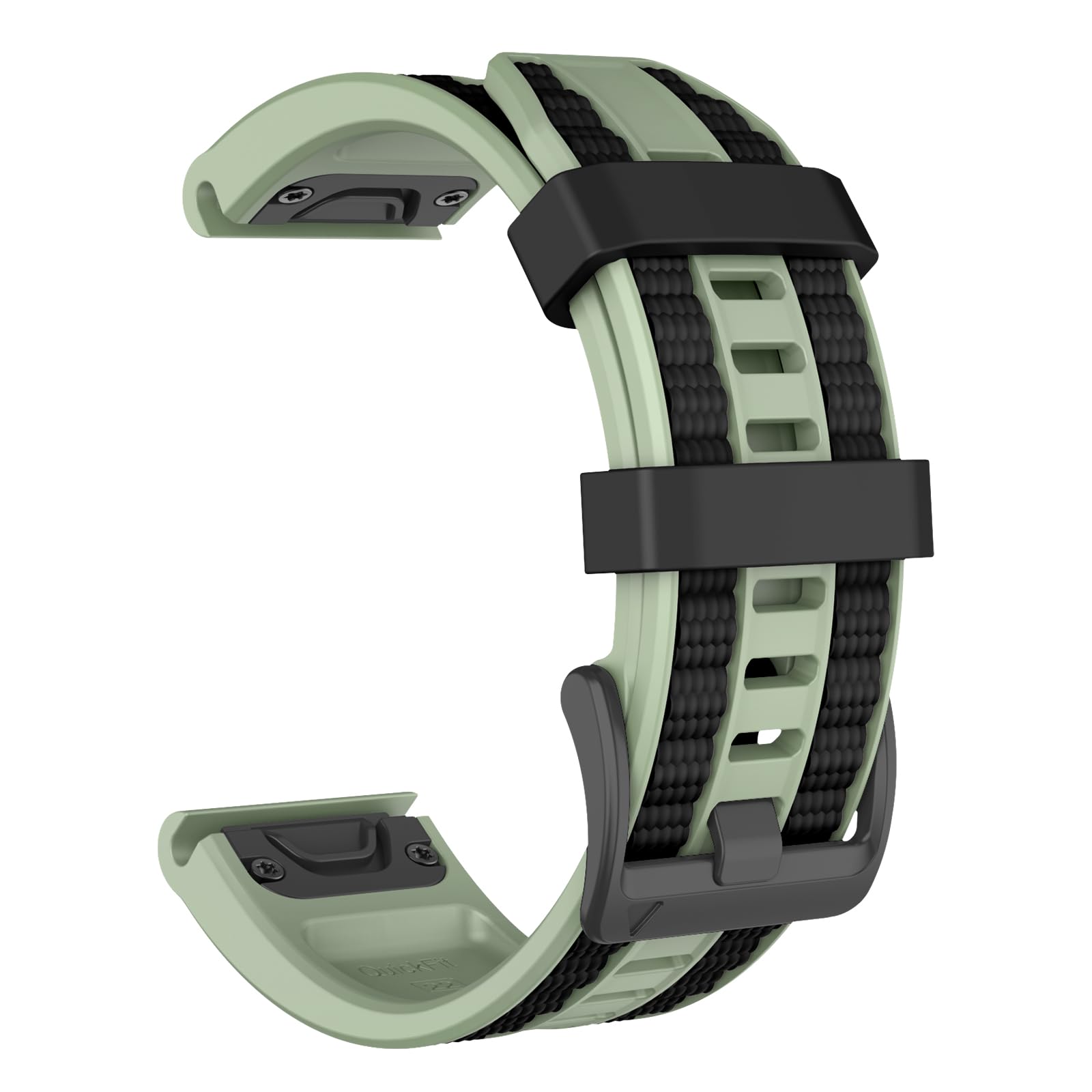 MYSNBKN 22 mm Quick Fit Strap for Fenix 8 47 mm/Fenix 7 Pro/6 Pro/Fenix 7/6/5/Fenix E/EPIX 2/Epix Pro 47 mm, Silicone Replacement Band for Forerunner 935/945/955/965/Approach S62