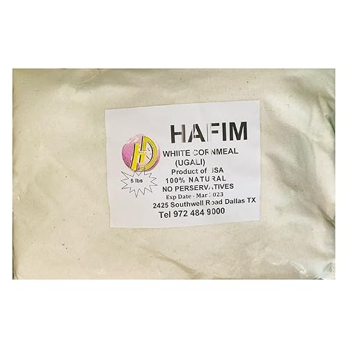 Ugali Harina de maíz, 5 libras, harina de maíz africano prémium para fufu, sadza o papanicolaou, alimento básico suave y auténtico de África Oriental
