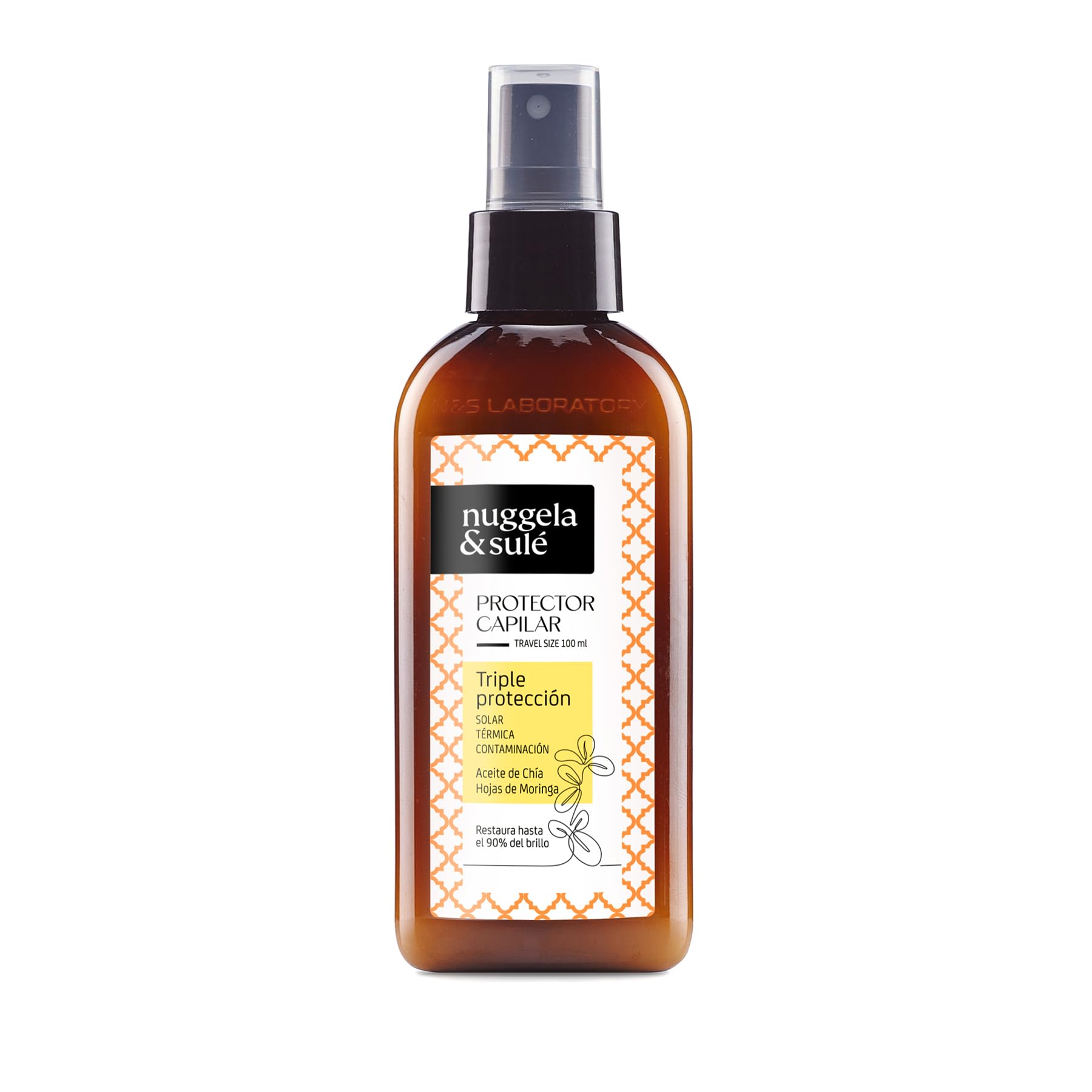 Nuggela & Sulé Protector Capilar Total. Protección Solar, Protección Térmica y Protección contra la Contaminación. Con Aceite Natural de Chía. Aporta brillo y no apelmaza. 1 x 125ml