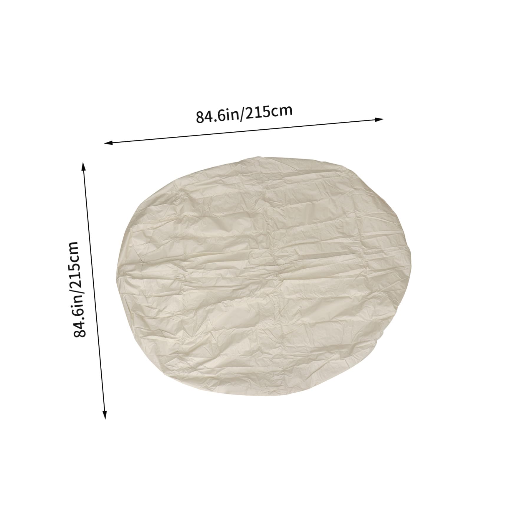 Cubierta Redonda para Bañera de Hidromasaje 1pieza Beige