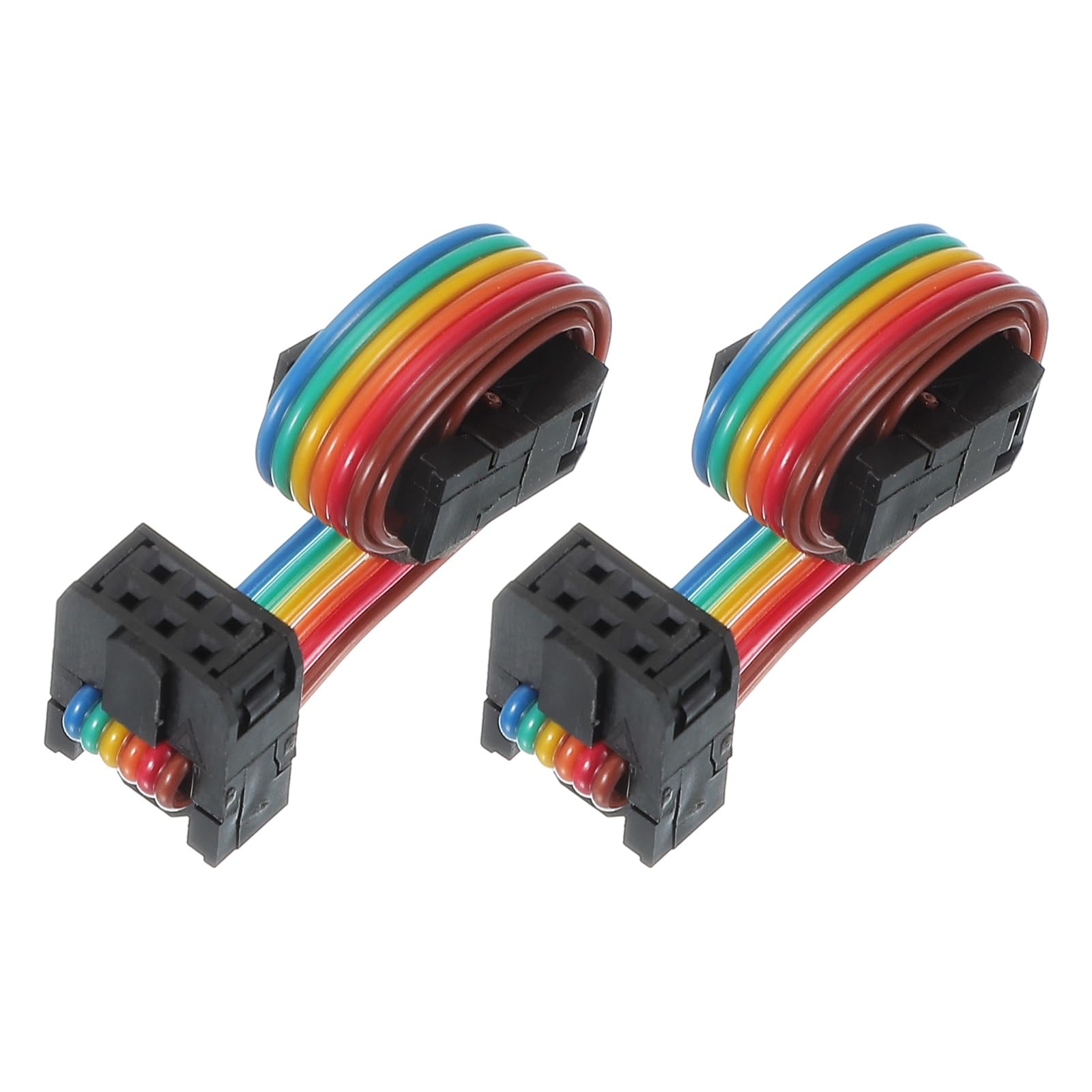 PATIKIL 2x 8-Pin IDC-Flachbandkabel Female/female – 2,54 Mm Raster, 150 Mm Länge, Für AVR, LCD & Mehr