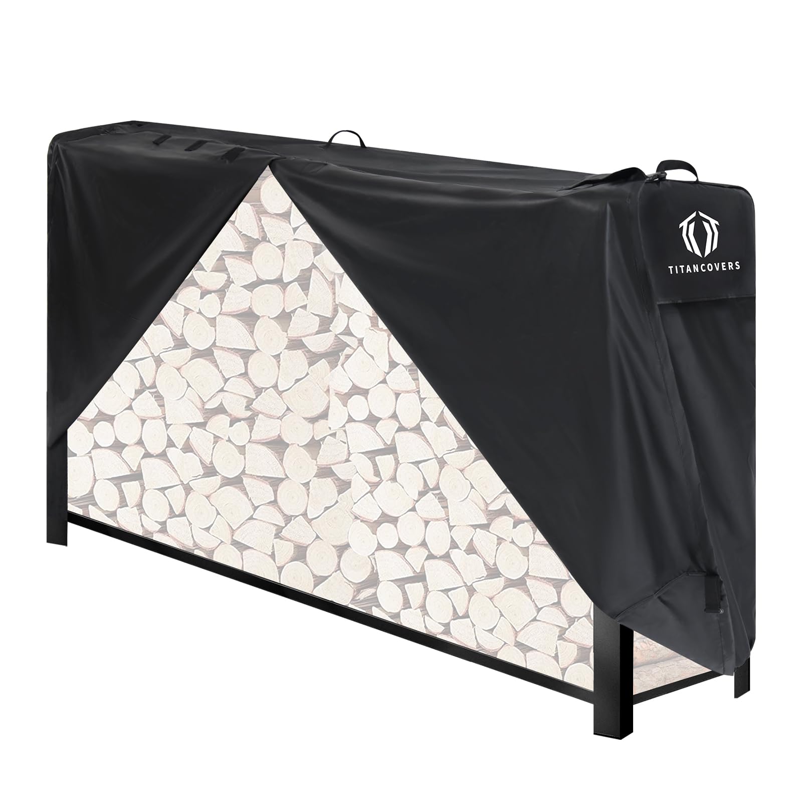 8ft Firewood Rack Cover, Wood Rack Cover(Rack Not Included)
