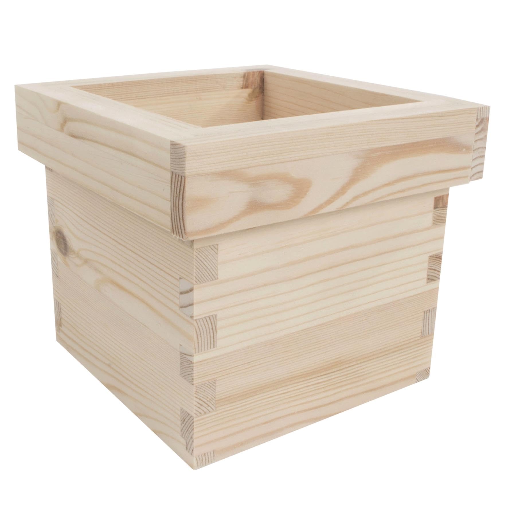 WooDeeDoo Small Square Wooden Planter Box