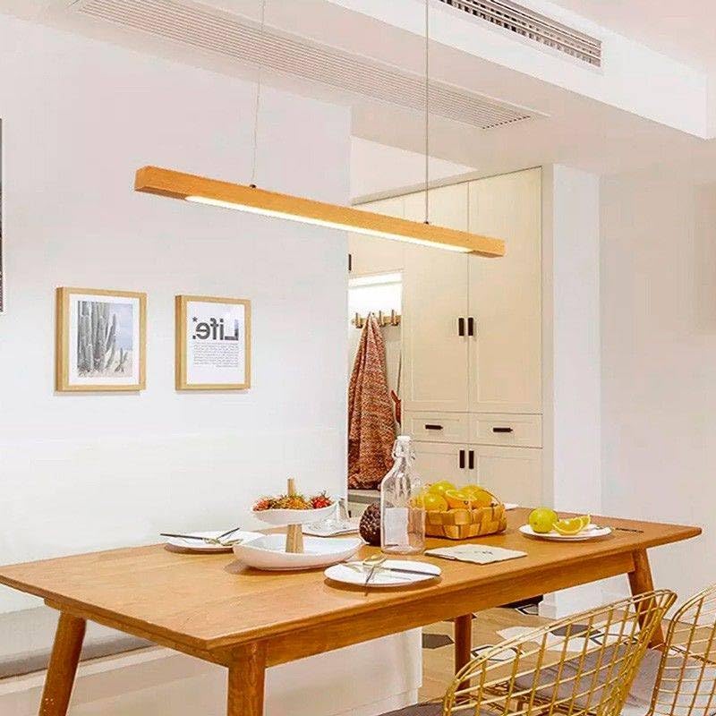 Lámpara minimalista de madera lineal 24W TRIAC de alta gama 3
