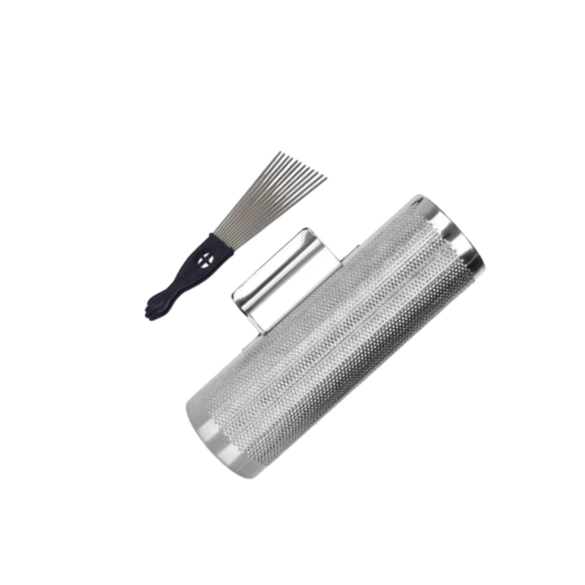 Ailan Guiro Instrument, Handpercussion, Metall Guiro Shaker, Musikinstrument, Spielzeug, Geschenk, Bandbegleitung, ermöglicht langes Halten und Spielen, tragbares Musikübungsinstrument, silbrig, M