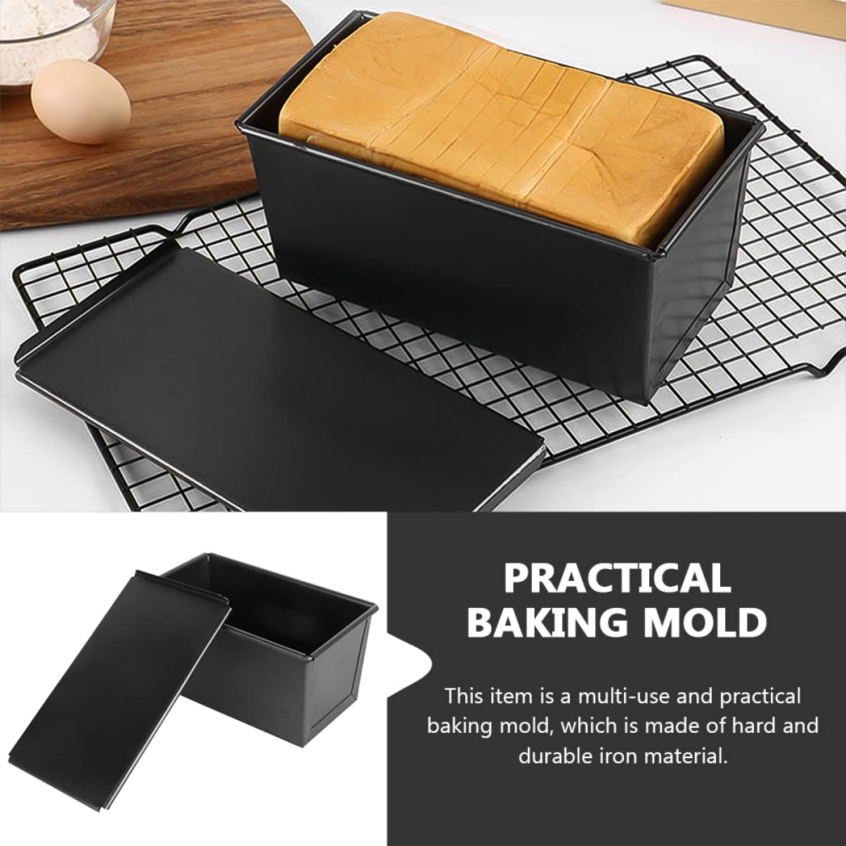 ABOOFAN Teglia Per Plumcake Con Coperchio Stampo Da Forno Coperchio Antiaderente Per Toast Stampo Per Pane Tostato e Torta Facile Da Pulire e Resistente