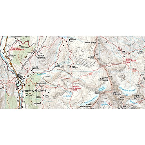 Valsesia North West Hiking Map 4: Monte Rosa