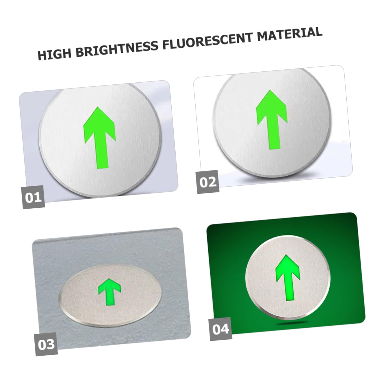 DOITOOL Luz Fluorescente Luminosa De Referencia Señal De De Emergencia Para Iluminación De Emergencia Señal De Salida Para Uso Pasillos y Salas