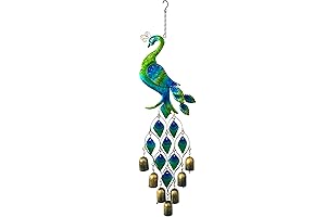 Mystical Peacock Wind Chimes: Vibrant Decor for Your Abode