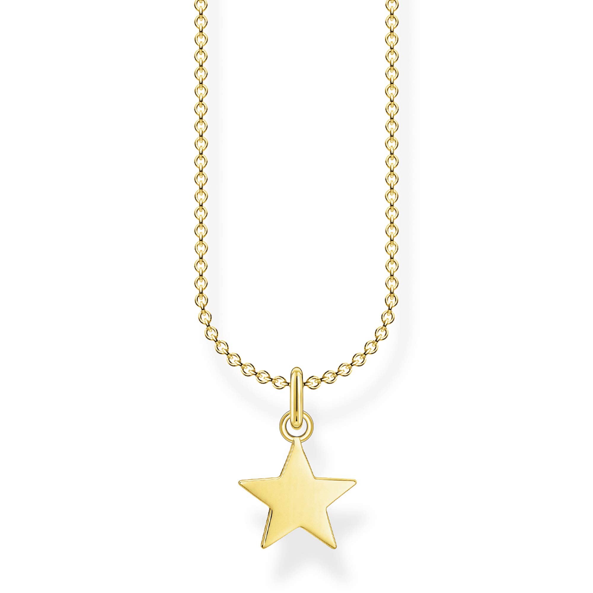 Thomas Sabo Necklace star gold 925 Sterling Silver, 18k Yellow Gold Plating