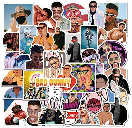 Aodyow Bad Bunny Stickers 50pcs