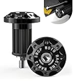 Bawkars 2 PCS Motorcycle Bar End Plug, Aluminum Alloy Handlebar Grip End Caps, 7/8