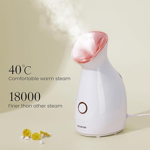 Miniatura 3 de Vaporizador facial nano-iónico, vapor caliente para sauna o SPA casero, humidificador, atomizador, para hombres y mujeres, humectante, destapa los