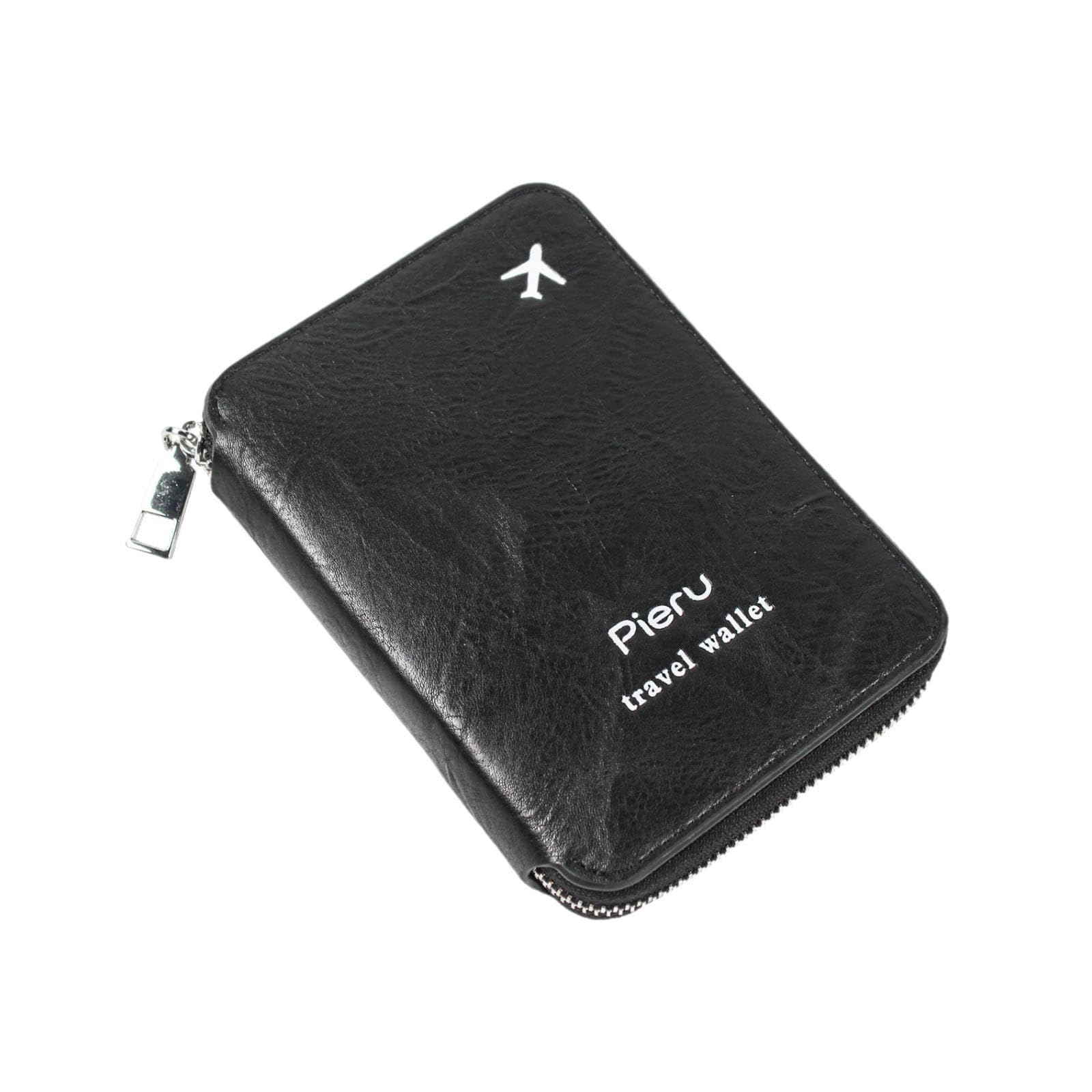 travel women wallet casual compact rfid blocking for business trip commuting black