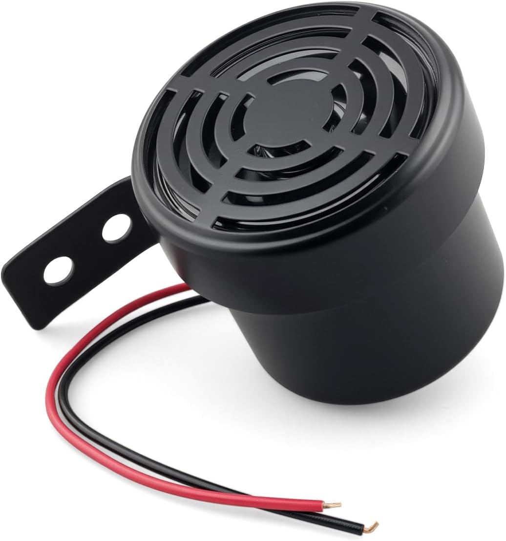 Dog Barking Car Horn Fit for Motorcycle and Truck，Black Iron Reversing Alert