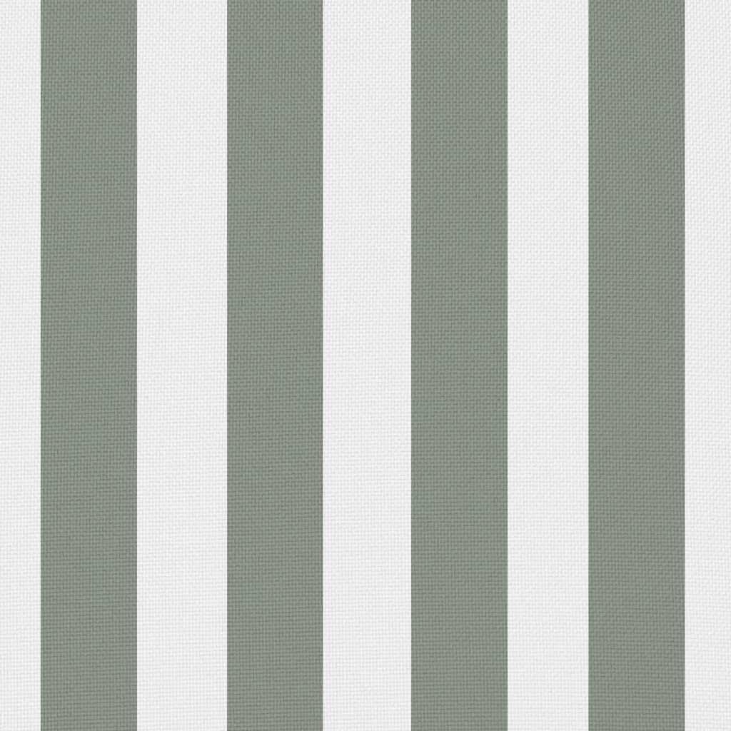 vidaXL 2X Cuscini da Esterno Guanciali Decorativi da Giardino Robusti Resistenti Sedie Divani con Cerniera in Poliestere Stampa a Righe 60x40 cm Grigi