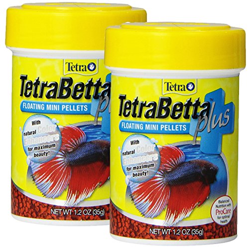 Tetra 77256 TetraBetta PLUS Mini Pellets, 2.4-Ounce