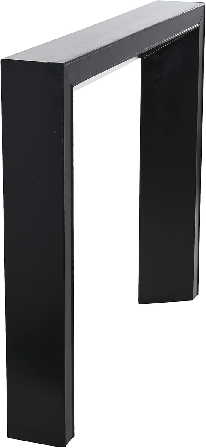 Creative Co-Op Modern Fireplace Mantel, Black