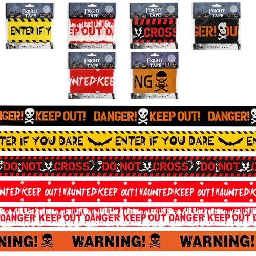 Halloween Warning Tape Signs Banner Halloween Props Window Prop Party Danger Warning Line Halloween Party Decoration Supplies - 15