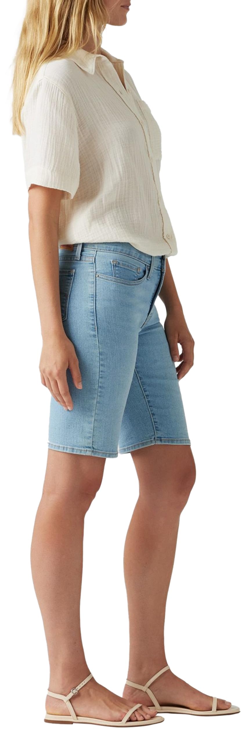 Levi's Women's Plus-Size Shaping Bermuda Shorts Bermuda Shorts