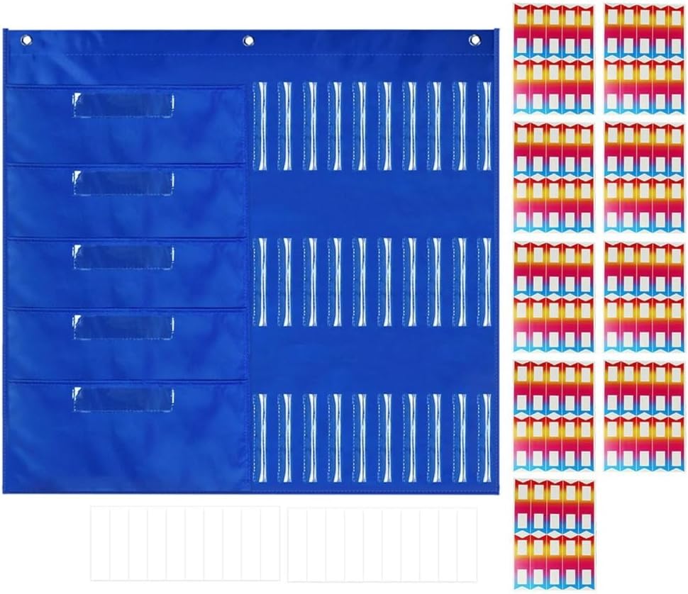 ework Pocket Chart Classroom Storage Pocket Chart for Organization ework, Drawing, Test Paper, Pencil, Marker