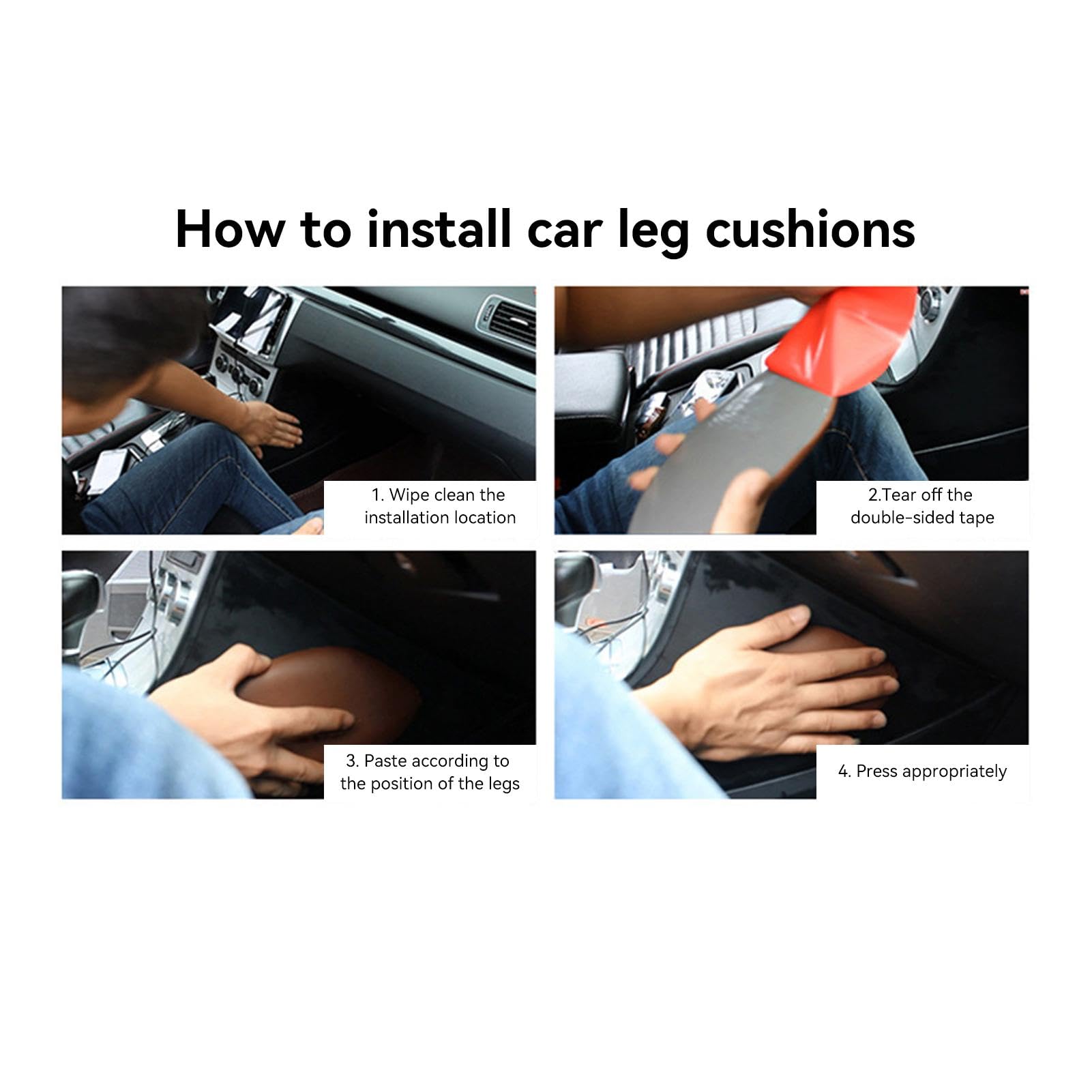 Auto Kniekissen Mit Memory Foam - Bequeme Knieschoner Für Lange Fahrten