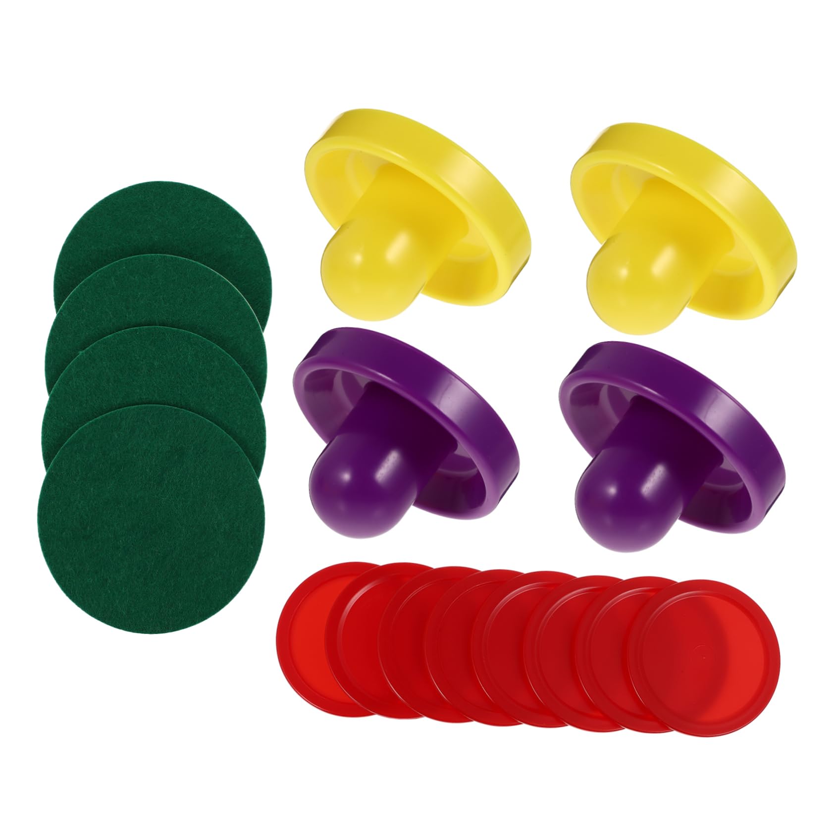 NULYLU Set of Hockey Air Hockey Pads Replacements Table Putter Air Pusher for Boys and Girls