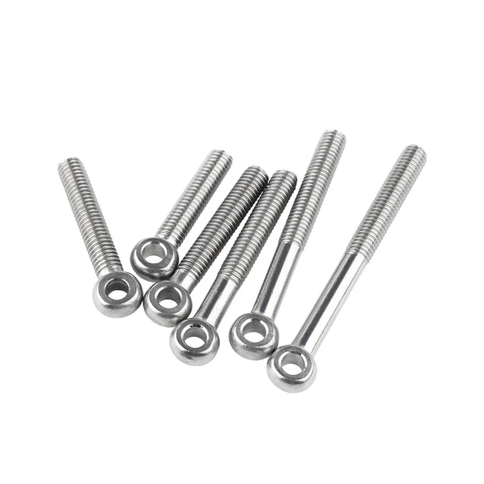Viti a occhio di pesce in acciaio inox 304, vite a occhio di pesce, M5, M6, M8, confezione da 2-3 pezzi, diverse dimensioni, M6 x 40 pieno (2 pezzi) M8 x 120 metà