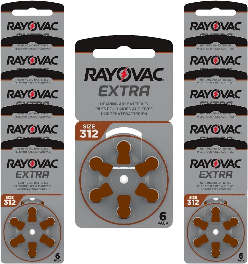 Duracell Size 13 Hearing Aid Battery (10 packs of six cells) : Amazon ...