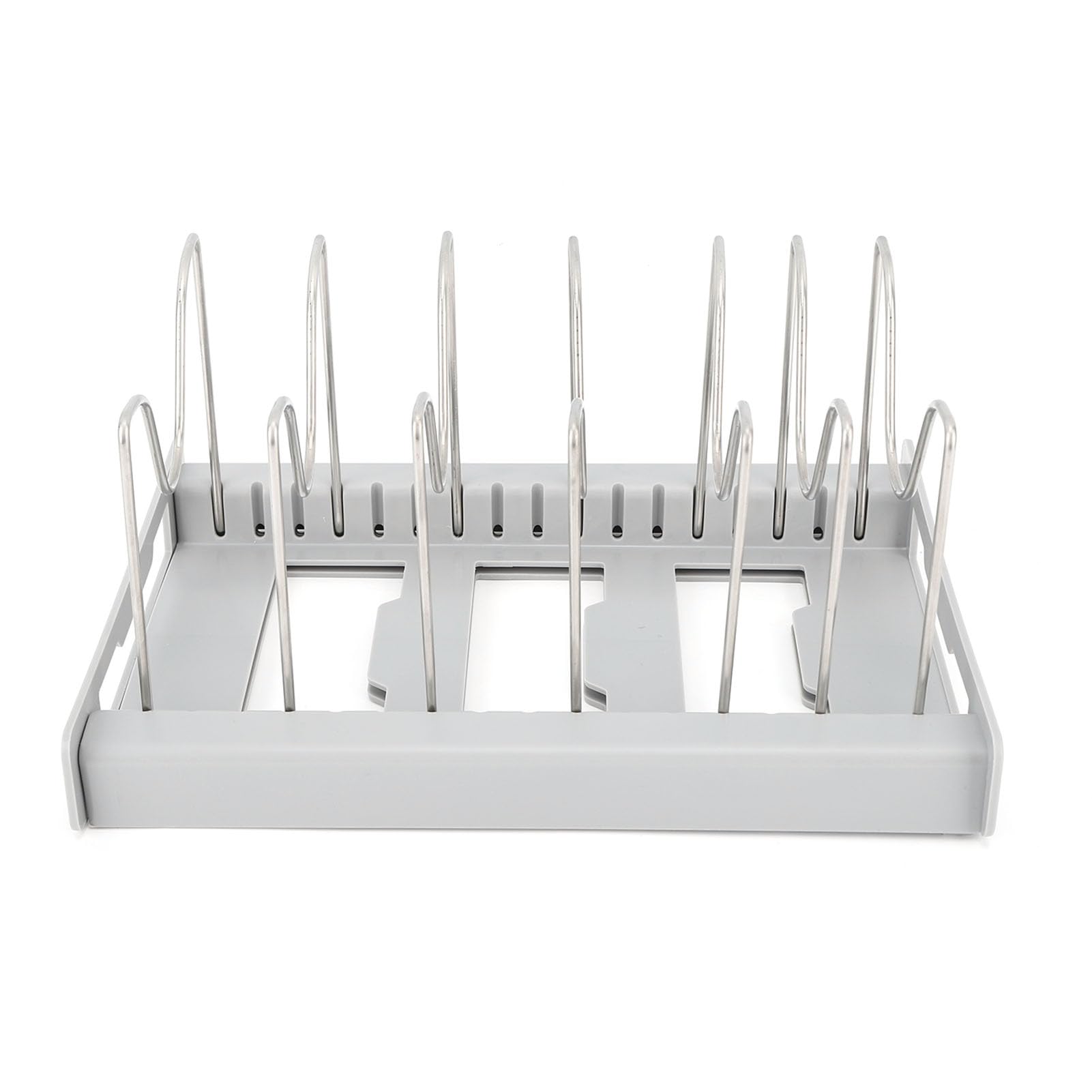 Pot Lid Holder, Pots and Pans Organizer Rack Expandable Pan and Pot Lid Organizer Rack Heavy Duty Pot Lid Organizer for Kitchen(01)