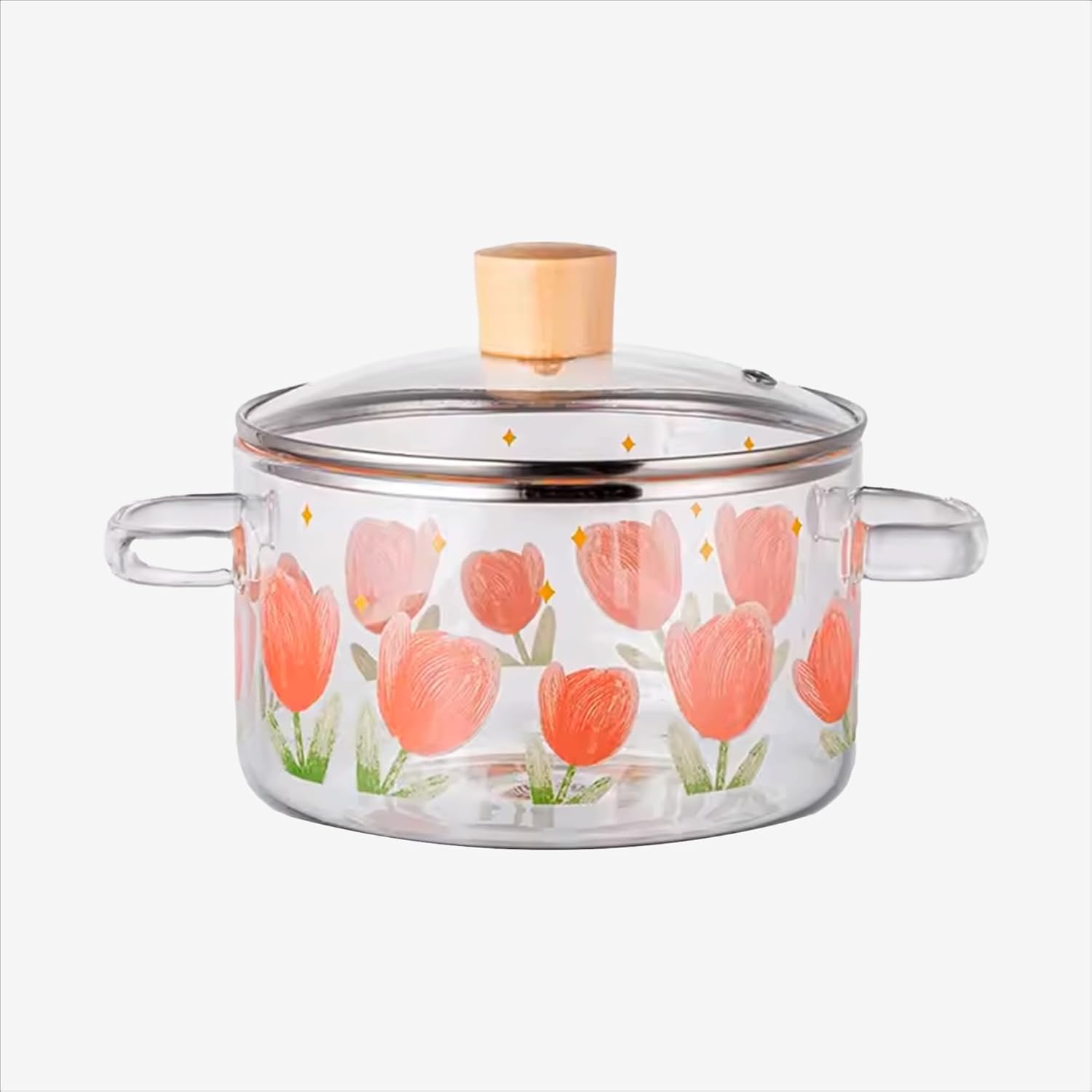 The Better Home Zeno Borosilicate Glass Saucepan with Lid & Handle (2.3L) | Handi for Cooking | Microwave Safe | Serving Bowl with Lid | Borosilicate Gas Cookware | Non Induction Base (Transparent) The Better Home Zeno Borosilicate Glass Saucepan with Lid & Handle (2.3L) | Handi for Cooking | Microwave Safe | Serving Bowl with Lid | Borosilicate Gas Cookware | Non Induction Base (Transparent)