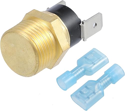X AUTOHAUX Universal Automotriz Radiador Motor Ventilador Temperatura Termo Sensor Interruptor 3/8 '' NPT 135-150 grados en 115 grados apagado