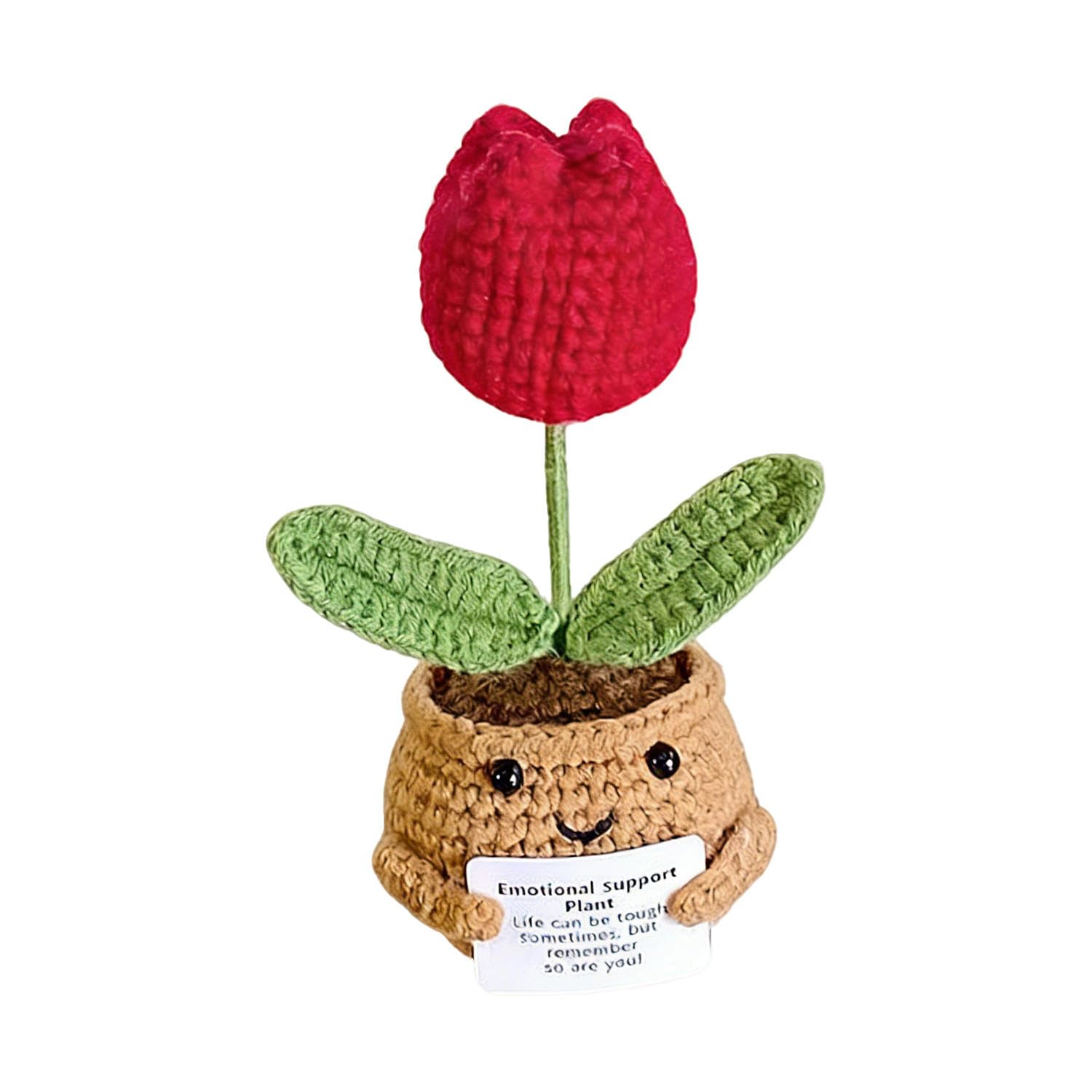 KUFSESK Crochet Flowers,Knitted Flowers,Crochet Plant,Hand Woven Finished Products,Mini Cute Knitwear,Suitable For Graduation, Birthdays, Home Office Decoration, Car Decoration