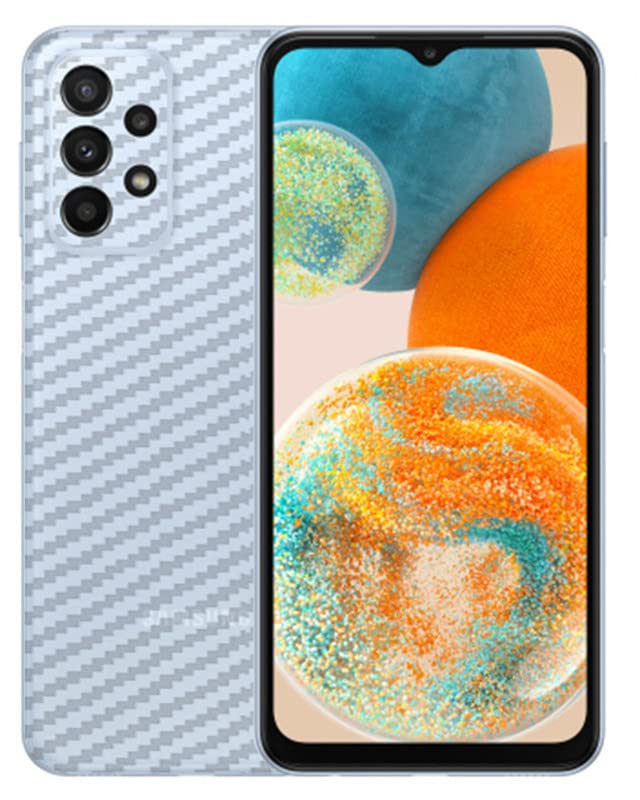 Image of Compatible with Samsung Galaxy A23 5G Back Skin Sticker /Vinyl wrap /Protective Film Mobile Skin Carbon Fiber 3D (Transparent) by Candeal Mizhan (Only Back)